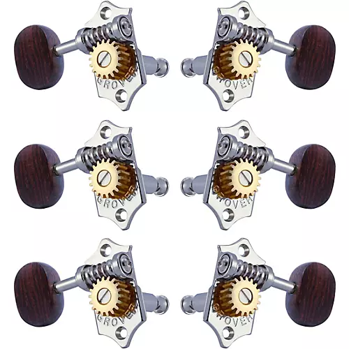 Grover Sta-Tite With 18:1 Gear Ratio 97-18 Series Rosewood Button Tuning Machines Gold