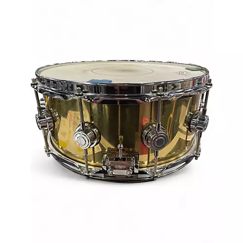 Used 2020s DW 14X6.5 Collector's Series Snare Gold Drum Gold 213