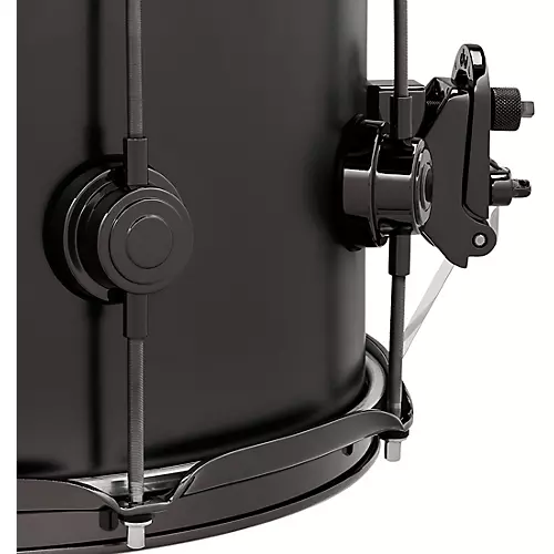 DW Collector's Series Satin Black Over Brass Snare Drum With Black Nickel Hardware 13 x 7 in.