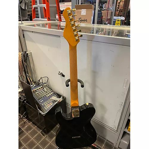 Used Dean Zelinsky Dellatera Z-Glide Custom Black Solid Body Electric Guitar Black