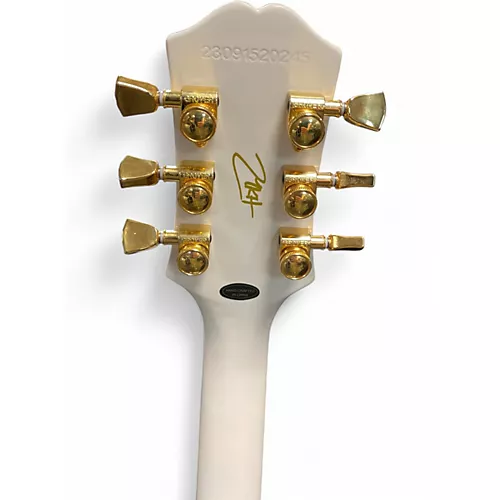 Used Epiphone Matt Heafy Les Paul Custom Alpine White Solid Body Electric Guitar Alpine White