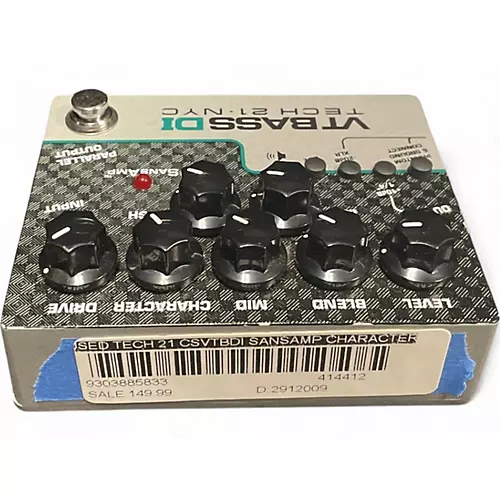 Used Tech 21 CSVTBDI Sansamp Character Series VT Bass DI Bass Effect Pedal