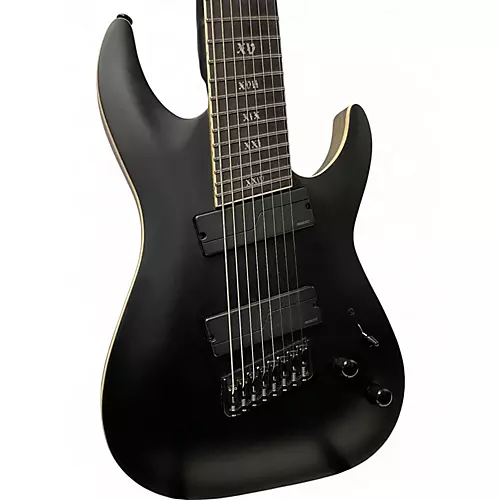 Used Schecter Guitar Research C-8 Multi Scale SLS Elite Black Solid Body Electric Guitar Black