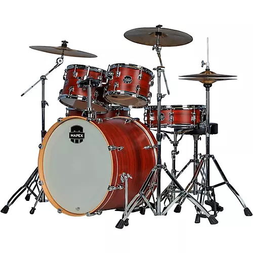 Mapex Venus Complete 5-Piece Drum Set With Hardware & Cymbals Redwood