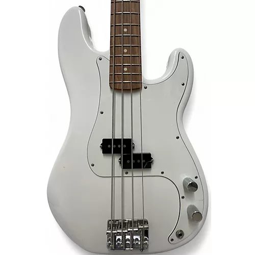 Used Fender Player Precision Bass Olympic White Electric Bass Guitar Olympic White