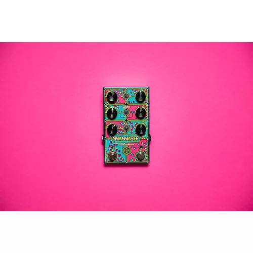 Beetronics FX Wannabee Beelateral Buzz Dual-Drive Effects Pedal Blue Anodized