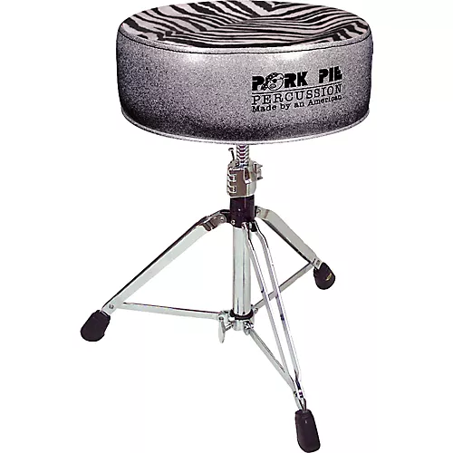 Pork Pie Round Drum Throne Black Sparkle