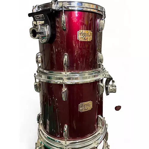 Used Pearl 5 Piece Export Dakota Red Drum Kit Dakota Red