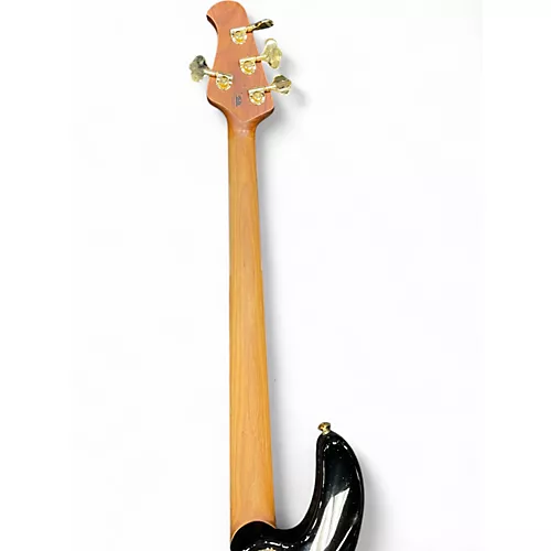 Used Ernie Ball Music Man Stingray 4 String Jackpot Black and Gold Electric Bass Guitar Black and Gold