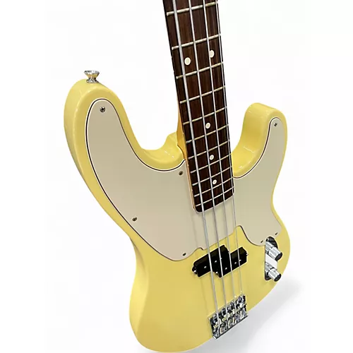Used Fender Mike Dirnt Signature Precision Bass TV Yellow Electric Bass Guitar TV Yellow