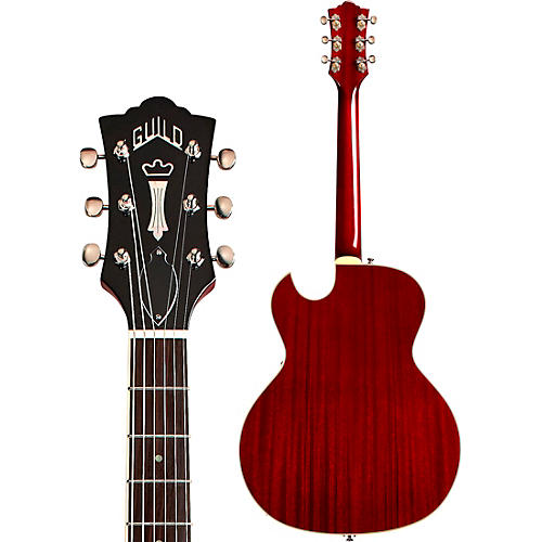 Guild Starfire III Hollowbody Archtop Electric Guitar With Guild Vibrato Tailpiece Cherry Red
