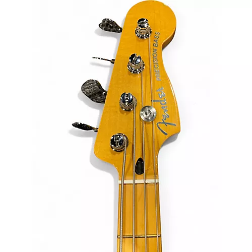 Used Fender Player Plus Active Precision Bass Fiesta Red Electric Bass Guitar Fiesta Red