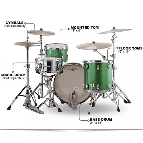 Ludwig Classic Maple 3-Piece Pro Beat Shell Pack With 24