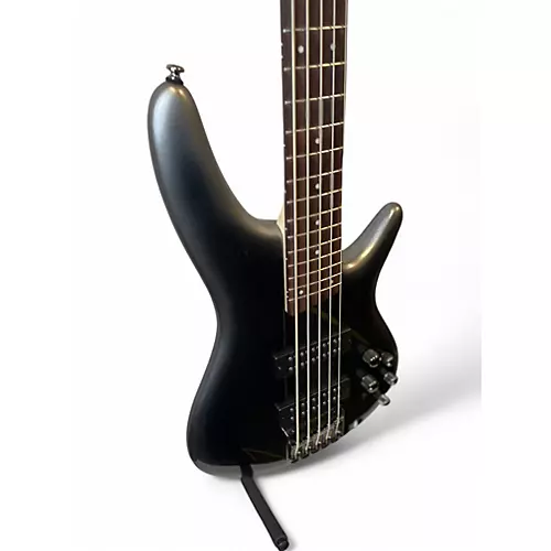 Used Ibanez SR305 5 String Black and Silver Electric Bass Guitar Black and Silver