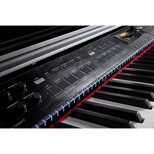 Williams Symphony Grand II Digital Micro Grand Piano With Bench Mahogany Red 88 Key