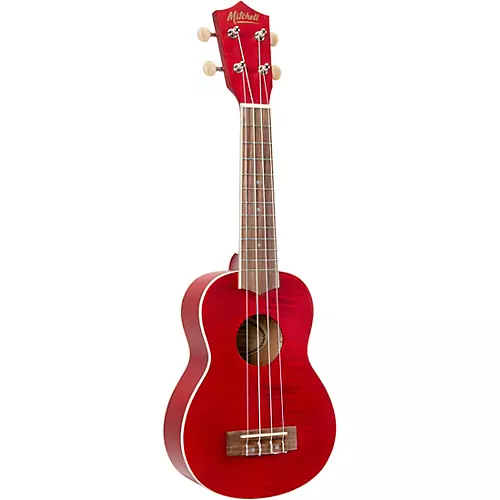 Mitchell MU45F Exotic Soprano Ukulele Flamed Maple Cherry