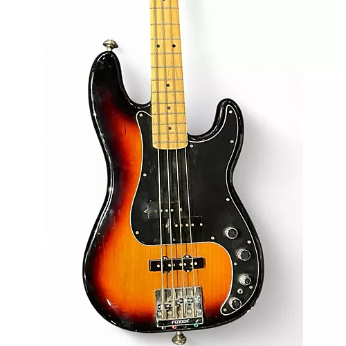 Used 2018 Fender Deluxe Active Precision Bass 3 Tone Sunburst Electric Bass Guitar 3 Tone Sunburst