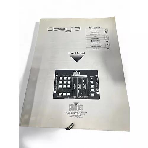 Used CHAUVET DJ Obey 3 DMX Lighting Controller Lighting Controller