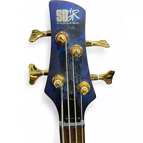 Used Ibanez SR300 Blue Burst Electric Bass Guitar Blue Burst