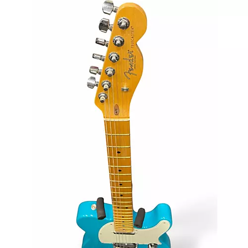 Used Fender American Professional II Telecaster miami blue Solid Body Electric Guitar miami blue
