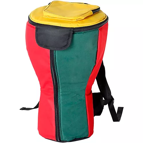 X8 Drums Heavy Duty Djembe Backpack Bag XXL Rasta