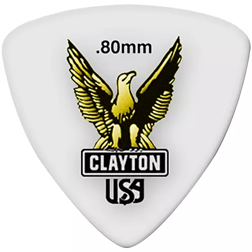 Clayton Acetal Rounded Triangle Guitar Picks 1.26 mm 1 Dozen