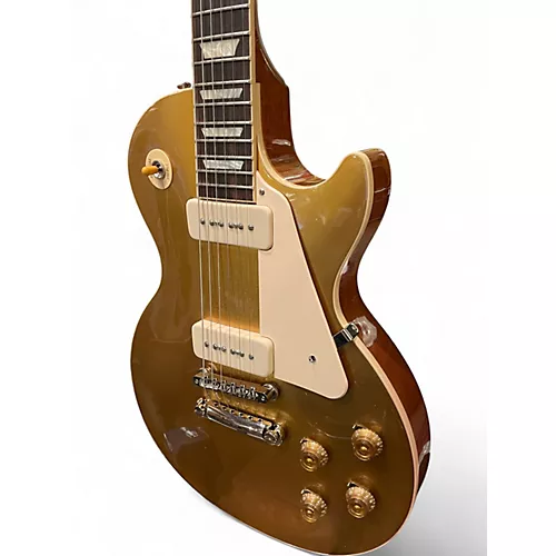 Used Gibson Les Paul Standard Gold Top Solid Body Electric Guitar Gold Top