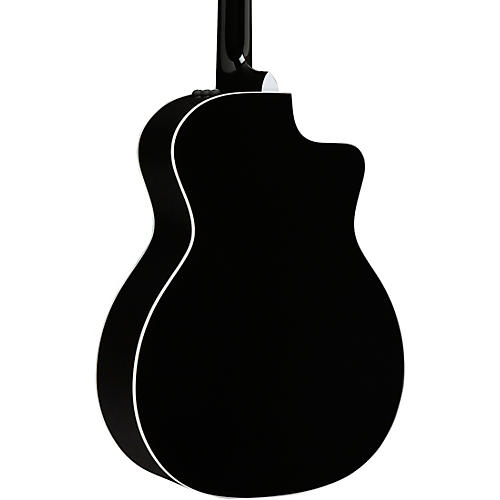 Taylor 214ce BLK Plus Grand Auditorium Left-Handed Acoustic-Electric Guitar Black