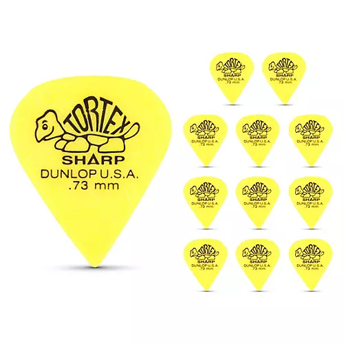 Dunlop Tortex Sharp Guitar Picks 1 Dozen 1.0 mm