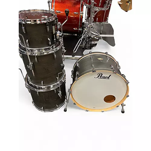 Used Pearl 4 piece Session Studio Select Black Satin Ash Drum Kit Black Satin Ash