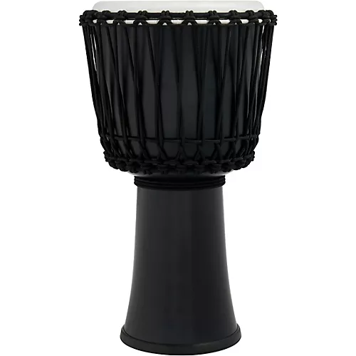 LP World 10 inch Rope Tuned Circle Djembe Black