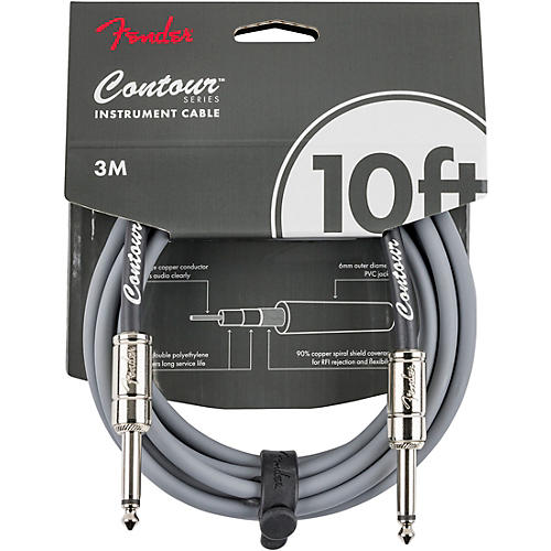 Fender Straight to Straight Instrument Contour Cable 18.6 ft. Burgundy Mist