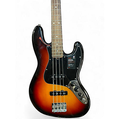 Used Fender American Performer Jazz Bass 2 Tone Sunburst Electric Bass Guitar 2 Tone Sunburst