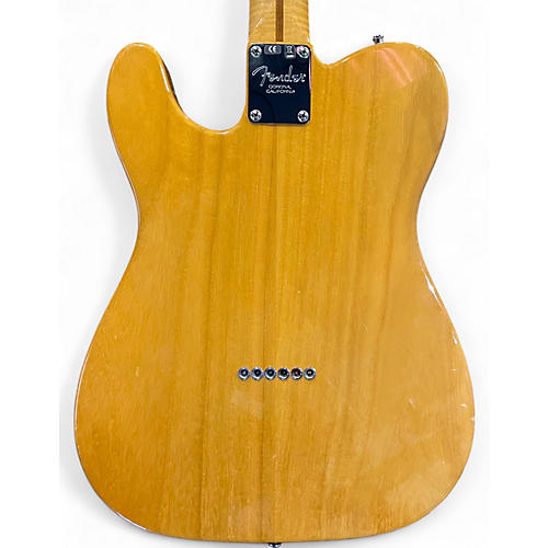 Used 2012 Fender American Select Telecaster Flame Maple Top Chambered Ash Body Trans Amber Hollow Body Electric Guitar Trans Amber