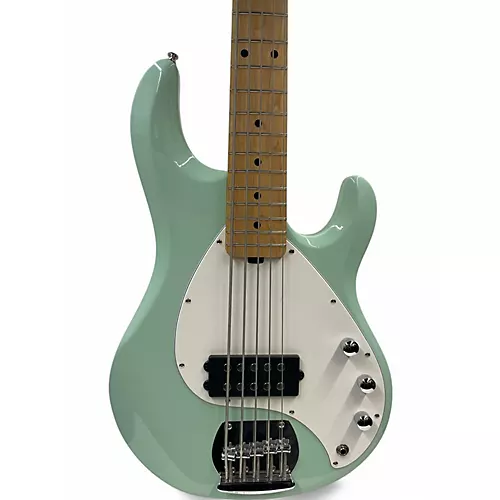 Used Sterling by Music Man stingray 5 Seafoam Green Electric Bass Guitar Seafoam Green
