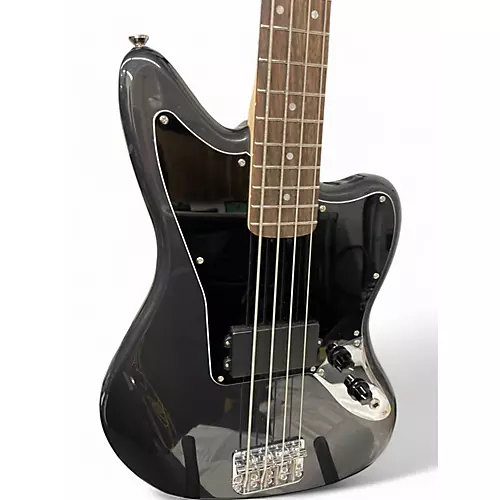 Used Squier Affinity Jaguar Bass Charcoal Electric Bass Guitar Charcoal