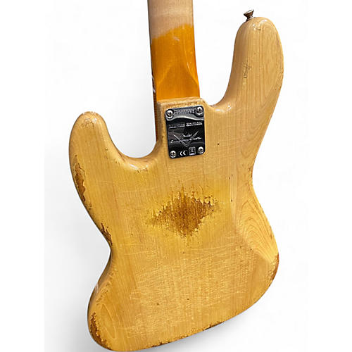 Used Fender CUSTOM JAZZ BASS LIMITED Natural Electric Bass Guitar Natural