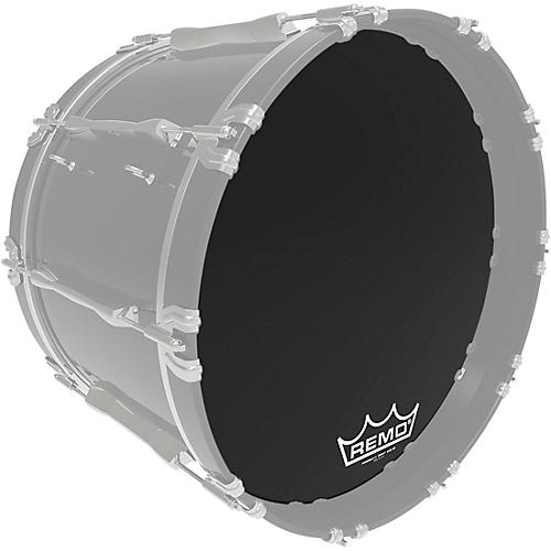 Remo Powermax 2 Ebony Crimplock Bass Drum Head 20 in.