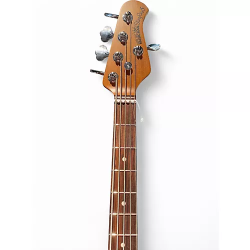 Used 2024 Ernie Ball Music Man Classic Series Ball Family Reserve 5 String Fuego Orange Electric Bass Guitar Fuego Orange