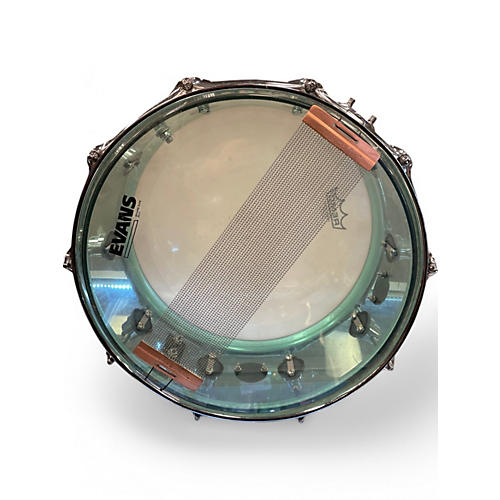 Used DW 14X6.5 Design Series Acrylic Snare SEA GLASS Drum SEA GLASS 213