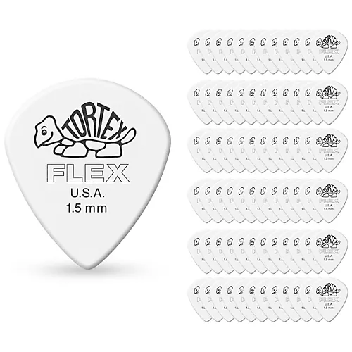 Dunlop 468 Tortex Flex Jazz III Picks 1.14 mm 72 Pack