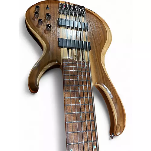 Used Ibanez BTB747 Worn Natural Electric Bass Guitar Worn Natural