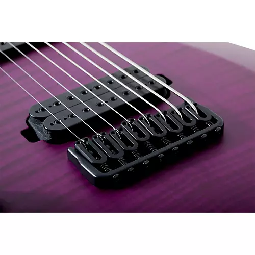 Schecter Guitar Research John Browne Tao-8 Left-Handed Electric Guitar Satin Trans Purple
