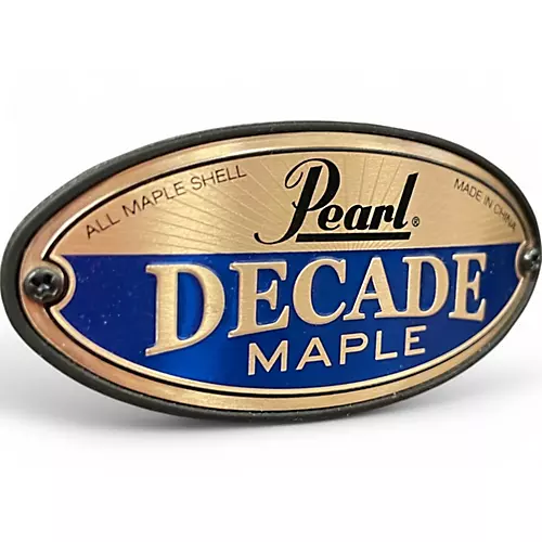 Used Pearl 3 Piece Decade Satin Black Burst Drum Kit Satin Black Burst