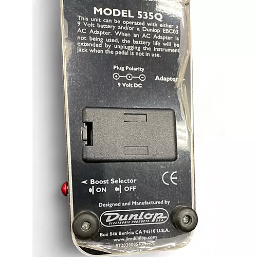 Used Dunlop 535Q Cry Baby Multi-Wah Effect Pedal