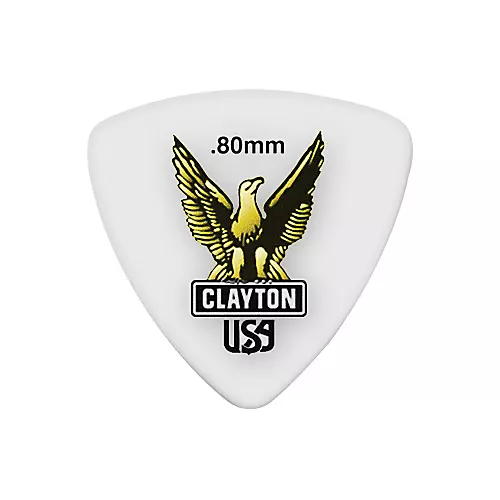 Clayton Acetal Rounded Triangle Guitar Picks 1.26 mm 1 Dozen