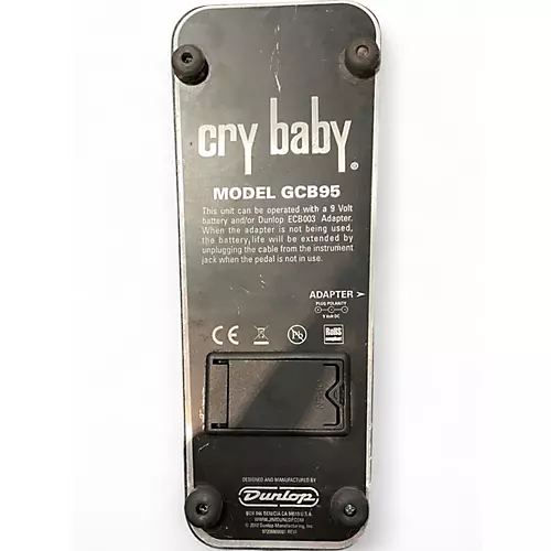 Used Dunlop GCB95 Original Crybaby Wah Effect Pedal