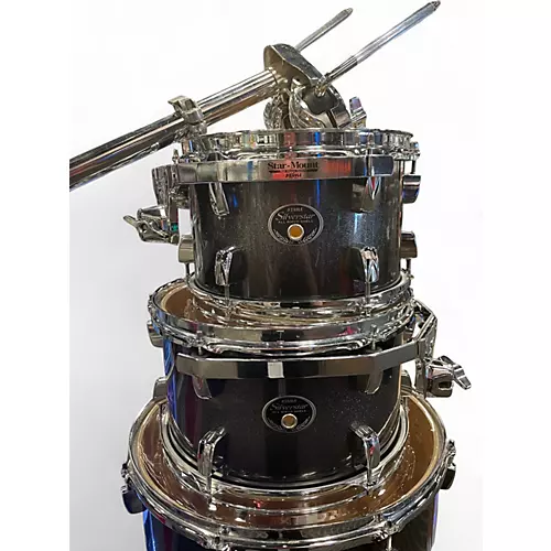 Used TAMA 4 Piece Silverstar midnight sparkle fade Drum Kit midnight sparkle fade