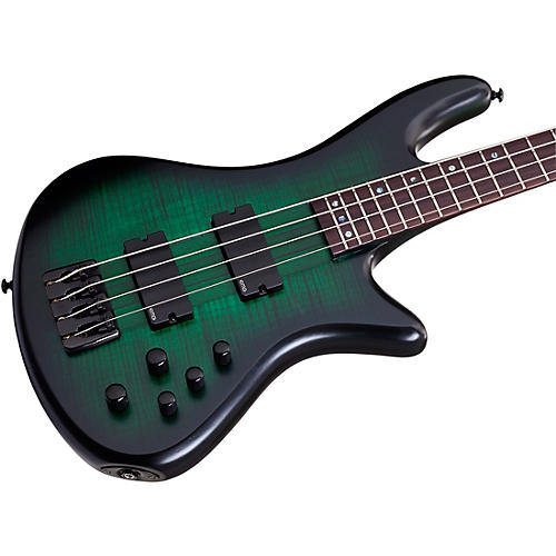 Schecter Guitar Research Stiletto Studio-4 Electric Bass Guitar Ocean Blue Burst
