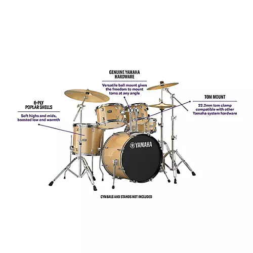 Yamaha Rydeen 5-Piece Shell Pack With 22